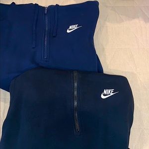 COPY - 2 Half Zip Nike Hoodies